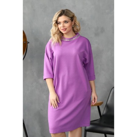 Female dress, size 56, purple color-10