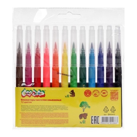Street felt-tip pens 12 colors "Kalyak-Malyak", a ventilated cap-5