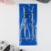 The knitting needles are circular, for knitting, with a Teflon coating, with a plastic fishing line, D = 3.5 mm, 100 cm