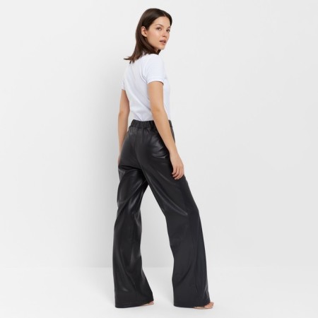 Women's pants (eco -leather) minku: eco leather Black color, size 46-5