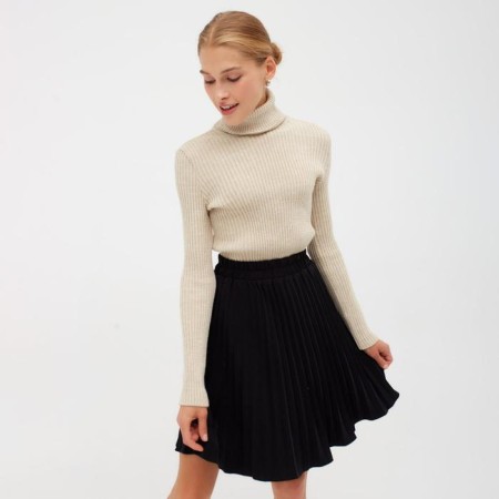 Women's skirt Minaku: Casual Collection Black color, size 42-3