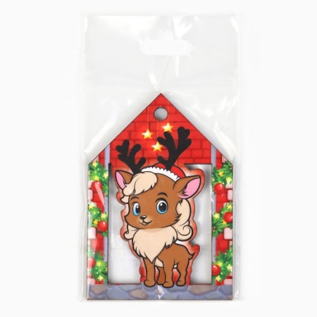Christmas tree toy New Year's "Deer", for the New Year, 5.6 x 8 cm-4