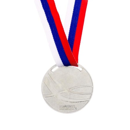 Medal thematic "struggle", silver, d = 5 cm-4