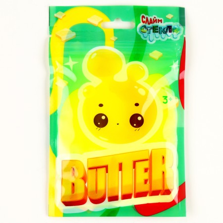 Slime "Glass", Butter series in Doy-pack, yellow, 75 g
