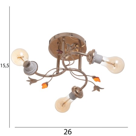 LUSTER "DIC" BP 3x40W E27 Gold Model: 2612366-8