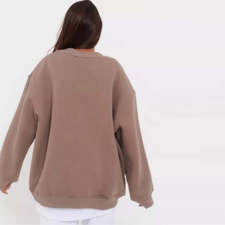 Feminine sweatshirt, brown color, size l (46-48)-1