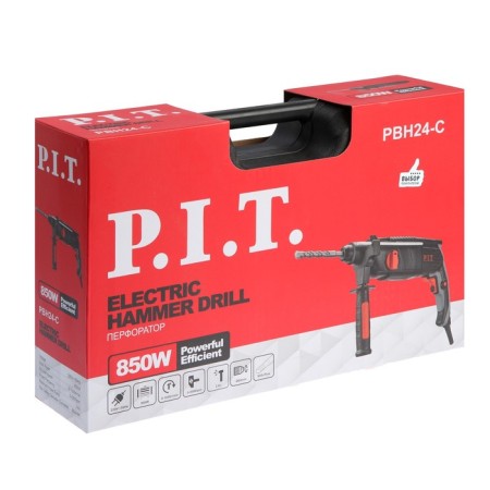 Perforator P.I.T. PBH24-C Master, 850 W, 2.4 J, SDS+, 5000 BLU/Min, 3 modes, case-10