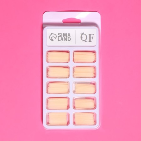 Base overhead nails, 100 pcs, in a container, beige color-8