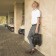 City backpack made of genuine leather with lightning, igermann, black color
