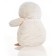 Soft Gulliver toy "Owl Sofia", white color, 23 cm