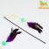 Domestico-board "Canary", 50 cm, green ball/white, purple feathers