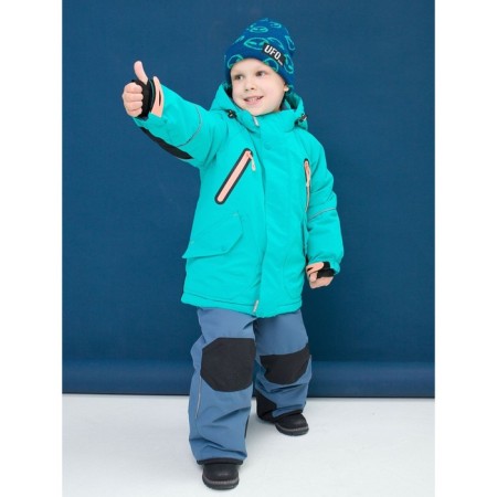Jacket for boys, height 98 cm, emerald color-9