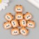 Decor for creativity plastic "Panda in a deer hat" 2.3x2.3x1 cm