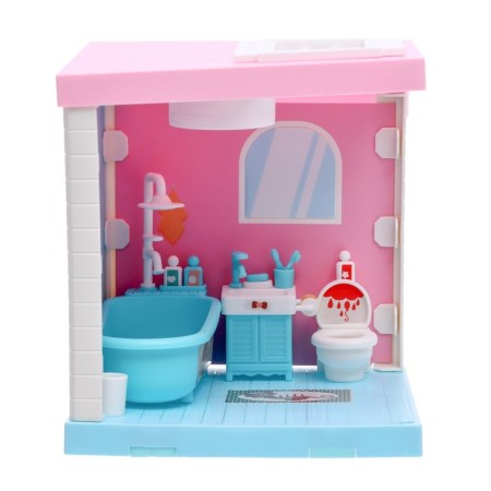 Toy "furniture for dolls" with light, with accessories, mix-3
