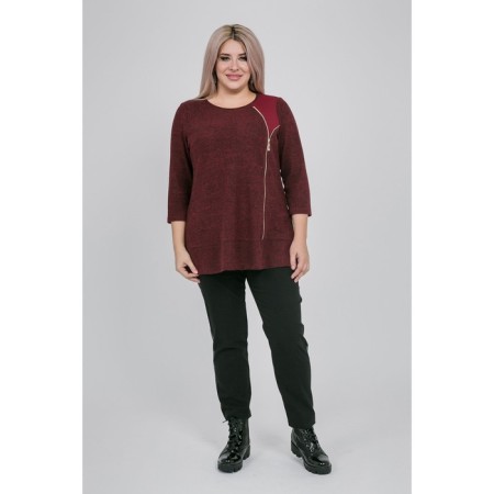 Women's tunic, size 56, burgundy color-1
