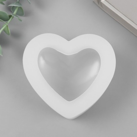 Mold Silicon "Volumetric Heart" 8x7.5x3.9 cm