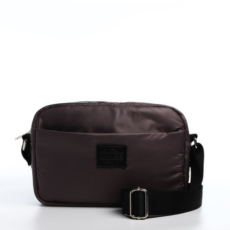 Cross-Bodi Bag on a zipper, brown color