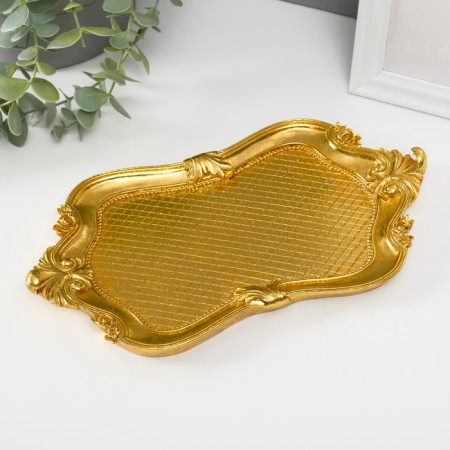 Standing interior polystone "Duchess" gold 24.5x13.5x2.2 cm