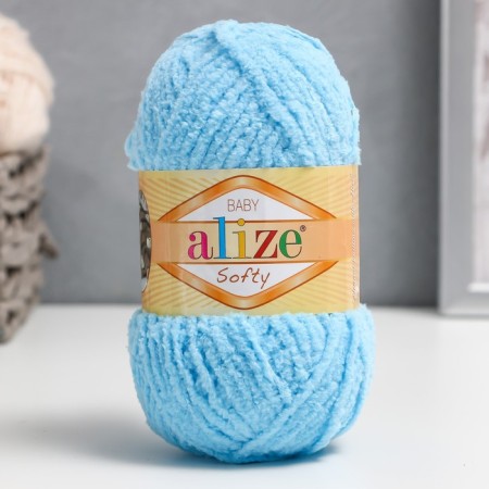 Yarn "Softy" 100% micropoliester 115m/50g (364 sea wave)