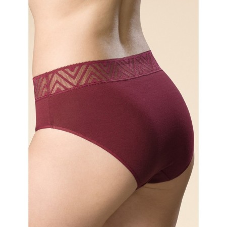 Female cowards, size 48, burgundy color-1
