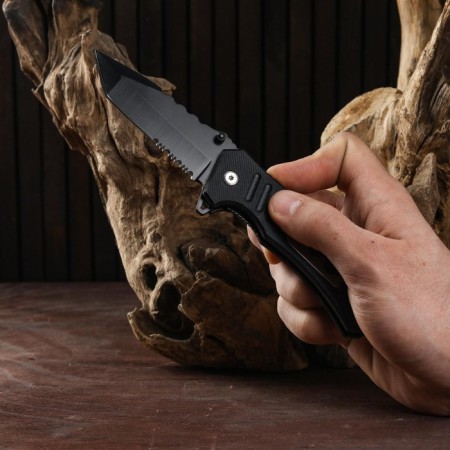 Folding “Leader” knife 20cm, 84mm/3mm blade, with a sling-9
