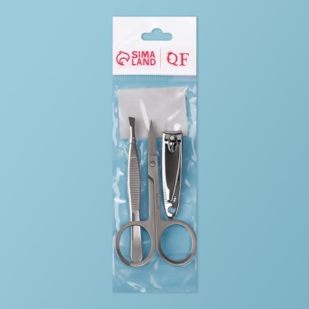 Manicure set, 3 objects, silver color-4