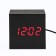 Clock - an alarm clock electronic "digit" with a thermometer, wooden, 6.5 cm, aaa, USB