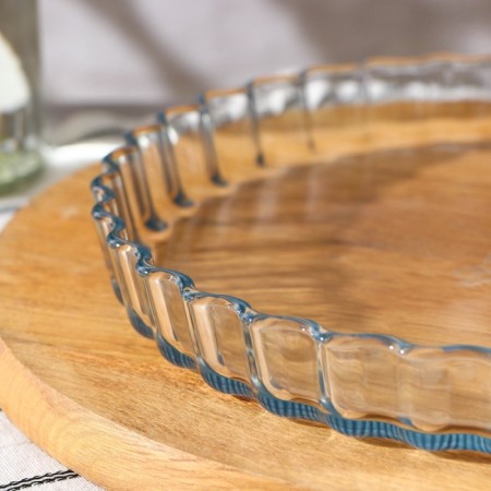Round form for baking and baking of heat -resistant glass O Cuisine, 1.3 l, d = 27 cm-1