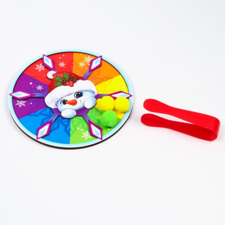 New Year's toy. Sorter "New Year! Snowman"-2