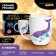Set for decor mug polymer clay. Modeling on the circle "polygonal whale"