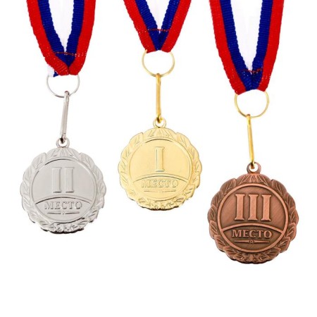 Prize medal 159 diam 3.5 cm. 1 place. The color of evil. With a ribbon-1
