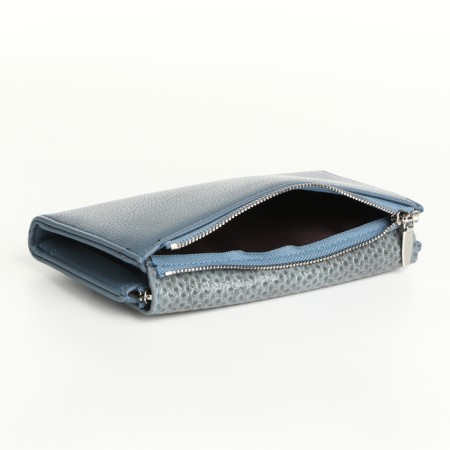 Women's wallet on magnets, gray color-3