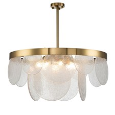 Светильник на штанге Indigo, 12018/8R Brass. 8х60Вт, E14, 800х800х375/1375 мм