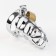 Belt of fidelity "Total cell No. 2", rings d = 4; 4.5; 5 cm, lock, key, metal