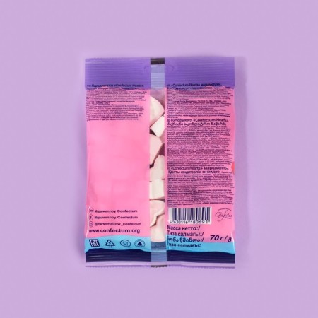 Marshmallow "Confectum Hearts", 70 g-1