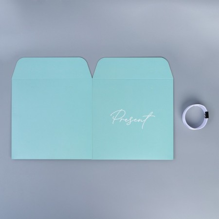 Gift box with ribbons "Present", 19 x 19 x 19 cm-4