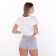 Home female "Coffee" (T -shirt/shorts), white/gray color, size 50