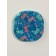 Pocket mirror “pattern”, with a stand, 8 × 8 cm, blue color