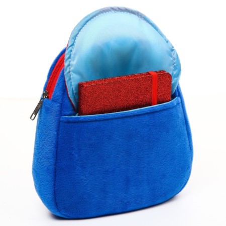 Blue backpack on a zipper, with a pocket, 19 x 22 cm "Super-heroes", Avengers-5