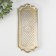 Interior polystone stand “Illusion. Flower” gold with a patina 28.5x11x1 cm