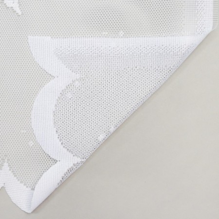 Tulle to the kitchen on a curtain tape 250x160 cm, white, 100% polyester-4