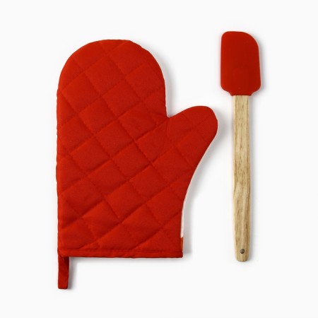 Set of gift shade "Christmas": mittens-output, silicone blade-2