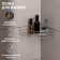 Corner shelf, 1 tier, 20 × 20 × 10.5 cm, chromium color