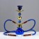 Hookah "Laguna", 33 cm, 2 tubes, blue