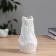 VAZ Coramics Table "Abner" bends, d = 6x4cm h = 17 cm, white
