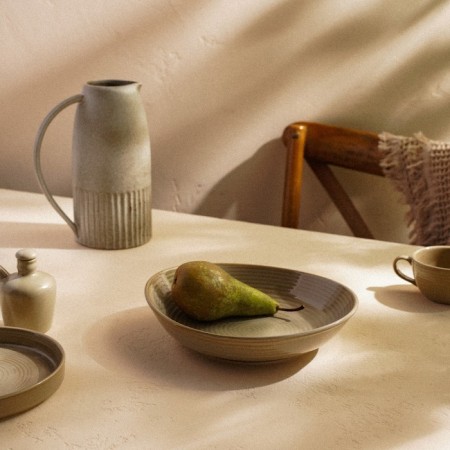 Deep porcelain SL Home "Sandy Breeze", 1.3 l, 26 × 24 × 6 cm, beige color-5