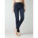 Women's jeans with a high landing CONTE Elegant Straight Leg, size L, color Blue Black