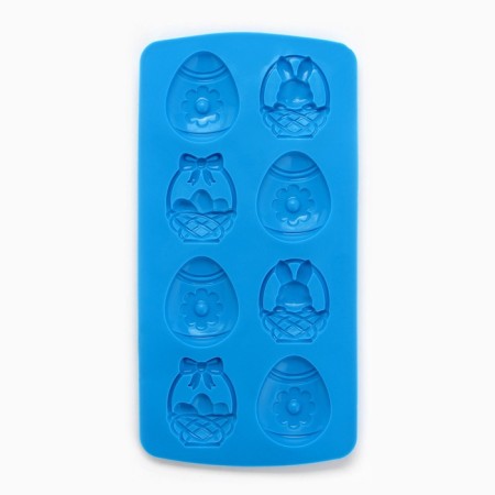 Silicone form for baking on Easter "Easter composition", Blue, 10.6 x 20.7 cm-3