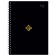Note book A6, 120 sheets in a cage on the rowing "Monocolor/Classic", a solid cover, matte lamination, foil embossing, mix