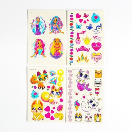 Children's transfers-tattoos to the body "kitty" set 4 pcs.-1